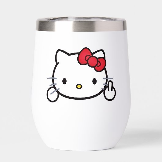 Kitty Thermal Wine Tumbler (背面)