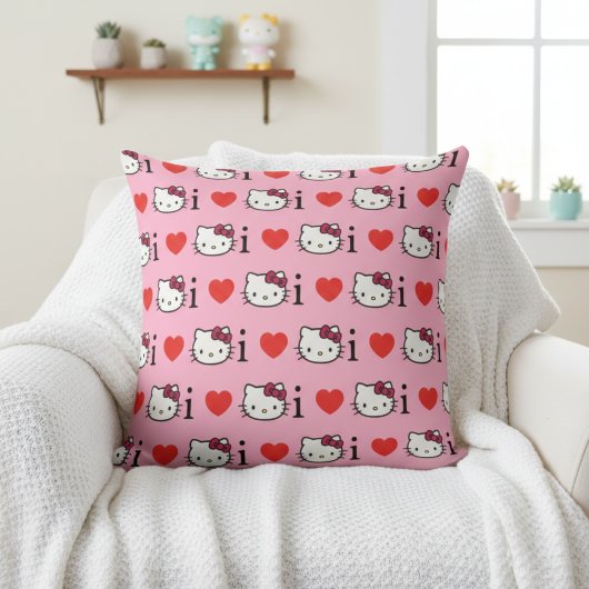 Kitty Throw Pillow クッション