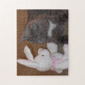 Kitty vs Bunny Stare Down Puzzle ジグソーパズル (縦)