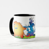 Kittybeastはコーヒーに起点に向かいます マグカップ (正面左)