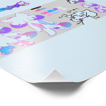 kittydog crystal poster