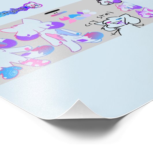 kittydog crystal poster フォトプリント            (角)