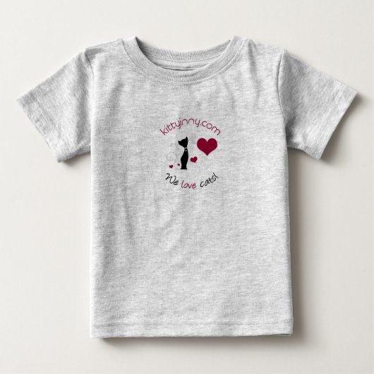 kittyinNYベビーボディスーツ ベビーTシャツ (正面)