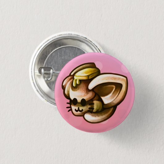 KittyLoafDinnerRoll 缶バッジ (正面&裏面)
