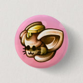 KittyLoafDinnerRoll 缶バッジ (正面)