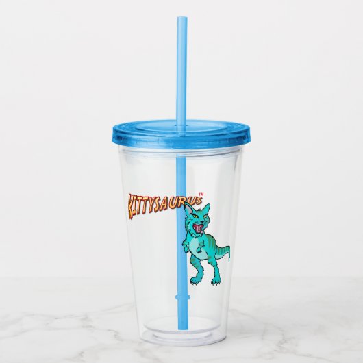 KITTYSAURUS™ プラスチック コップ (正面)