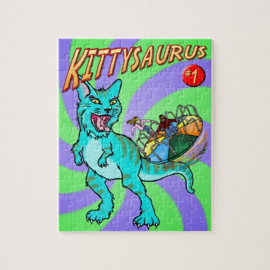 KITTYSAURUS™ 110ピース ジグソーパズル (縦)