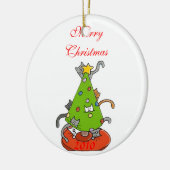 Kityのクリスマスツリー セラミックオーナメント (左)