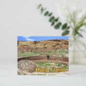 Kiva at Chetro Ketl, Chaco Canyon,ニューメキシコ ポストカード (スタンド正面)