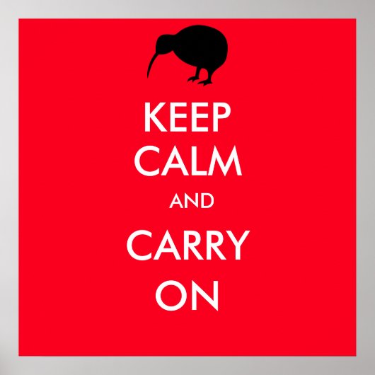 KIWIシルエット ポスター (正面)