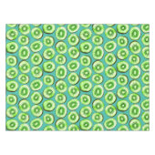 Kiwiスライスのターコイズ テーブルクロス (正面(横))