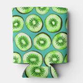 Kiwiスライスのターコイズ 缶クーラー (裏面)