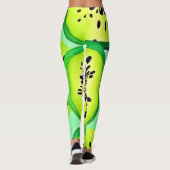 Kiwiスライス:鮮やかおよびフレッシュ レギンス (裏面)