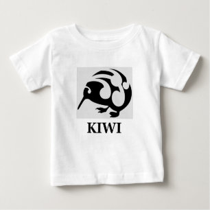 KIWIニュージーランドのバードシャツ ベビーTシャツ