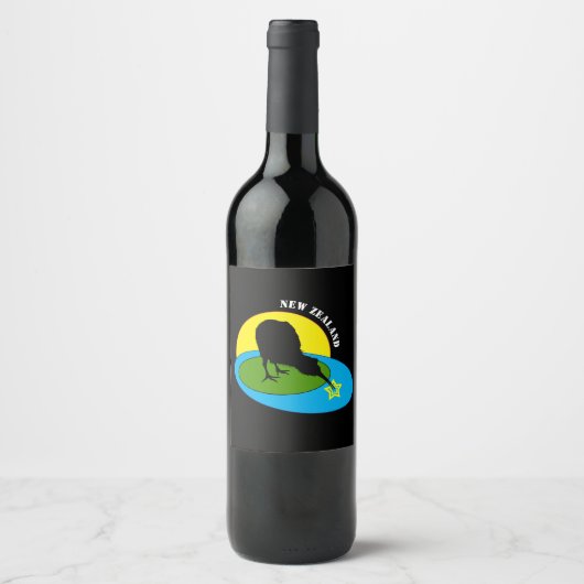Kiwi – ニュージーランドの鳥とブラントラベル（ワイン/ラベル） ワインラベル (正面)
