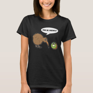 Kiwi Be Friendsかわいいキウイバードとキウイフルーツ1 Tシャツ
