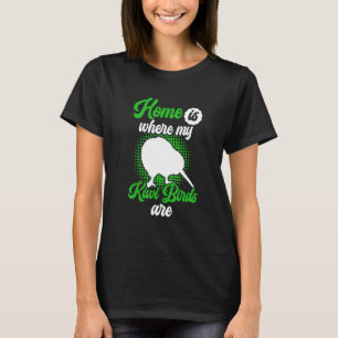 Kiwi Birdは私の家であるニュージーランドのKiwi Bird Tシャツ