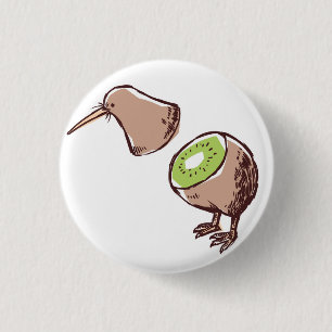 Kiwi bird 缶バッジ