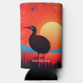 Kiwi Bird at Twilight スリム缶クーラー (裏面)