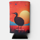 Kiwi Bird at Twilight スリム缶クーラー (正面)