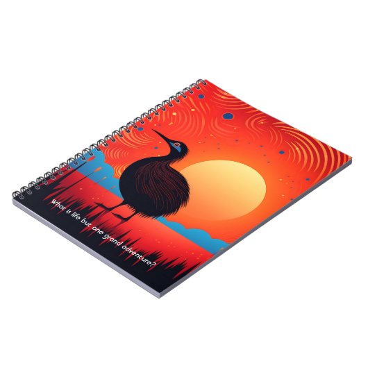 Kiwi Bird at Twilight ノートブック (左側)