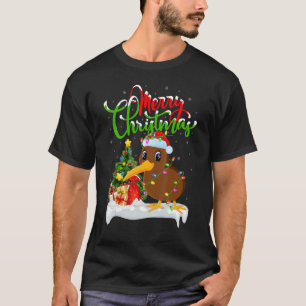 Kiwi Bird Christmas Decorations Santa Kiwi Bird Ch Tシャツ