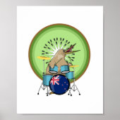 Kiwi Bird Drummer ポスター (正面)