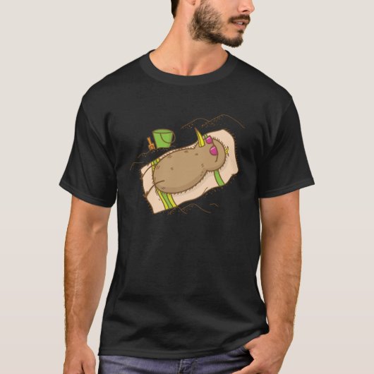 Kiwi Bird taking Vacation Fruit Animal Tシャツ (正面)