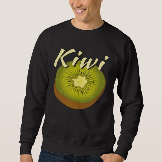 KIWI Fruit Fruit Vitamins Vegan Kiwi スウェットシャツ (正面)