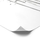 Kiwi Fruit Grey ポスター (角)