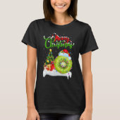 Kiwi Fruit   Xmas Decorations Santa Kiwi Fruit Chr Tシャツ (正面)