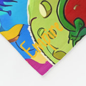 Kiwi Inferno - Pineapple Empire フリースブランケット (角)