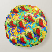 Kiwi Inferno - Pineapple Empire ラウンドクッション (正面)