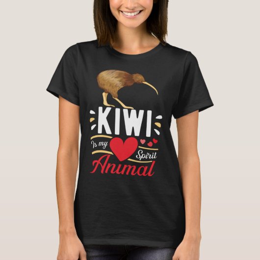 Kiwi is My Spirit Animal Love Cute Kiwi Kid Tシャツ (正面)