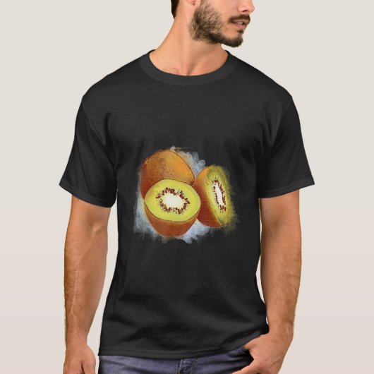 Kiwi motif fruit kiwi tシャツ (正面)