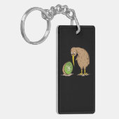 Kiwi Neuseeland flugunfähig Vogel Kiwifrucht キーホルダー (正面左)