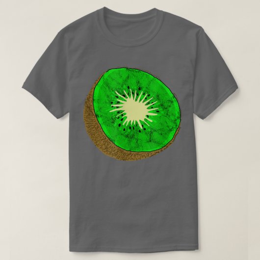 Kiwi Summer Tropical Sour Fruit Vegetarian Fruitar Tシャツ (デザイン正面)