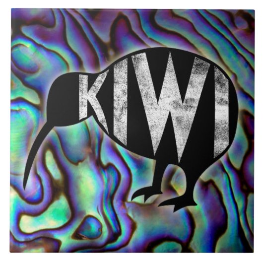 Kiwianaニュージーランドの鳥のデザインの装飾のタイル タイル (正面)