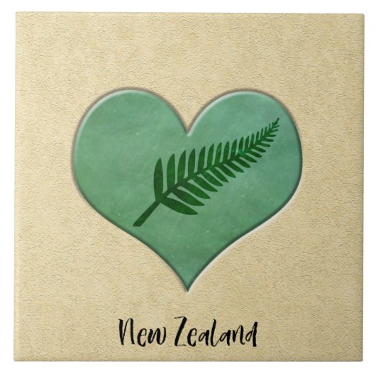 KiwianaニュージーランドのGreenstoneのデザインの装飾のタイル タイル (正面)