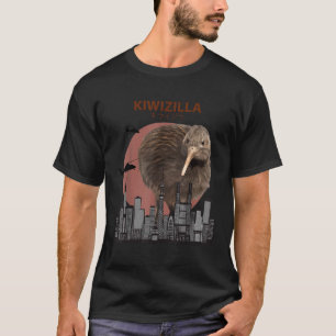 Kiwizilla Kiwiおもしろい New Zealand Bird Lovers Gift Tシャツ