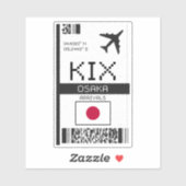KIX大阪ボーディングパス – Japan シール (シート)