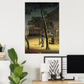 Kiyomizudo In Ueno by Tsuchiya Koitsu ポスター (ホームオフィス)