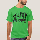 Kizomba Evolution黒ロゴ Tシャツ (正面)