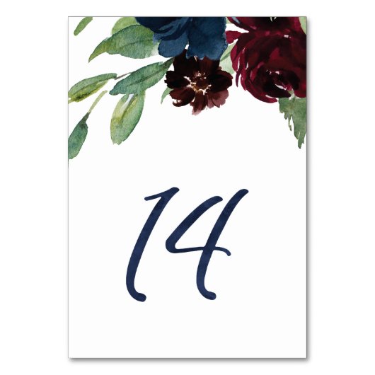 KJ #14のためのテーブル数 テーブルナンバー (正面)