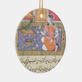 Kjujistaのオウムに話している商人の妻 セラミックオーナメント (右)