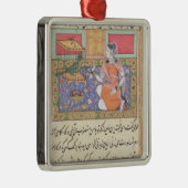 Kjujistaのオウムに話している商人の妻 メタルオーナメント (右)