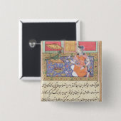 Kjujistaのオウムに話している商人の妻 缶バッジ (正面&裏面)