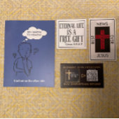 KJVクリスチャンストアQRコードブラック金ゴールド 名刺