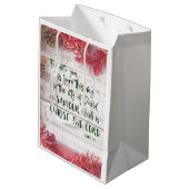 KJVバイブル聖句クリスマス ミディアムペーパーバッグ (裏面アングル)