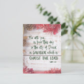 KJVルカ聖書の聖句クリスマス エンクロージャーカード (スタンド正面)